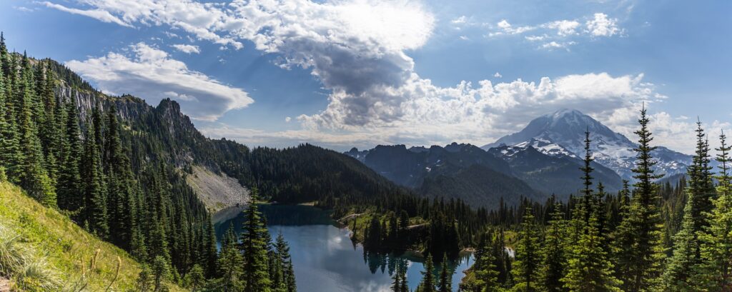 USA mountains Mount Rainier 